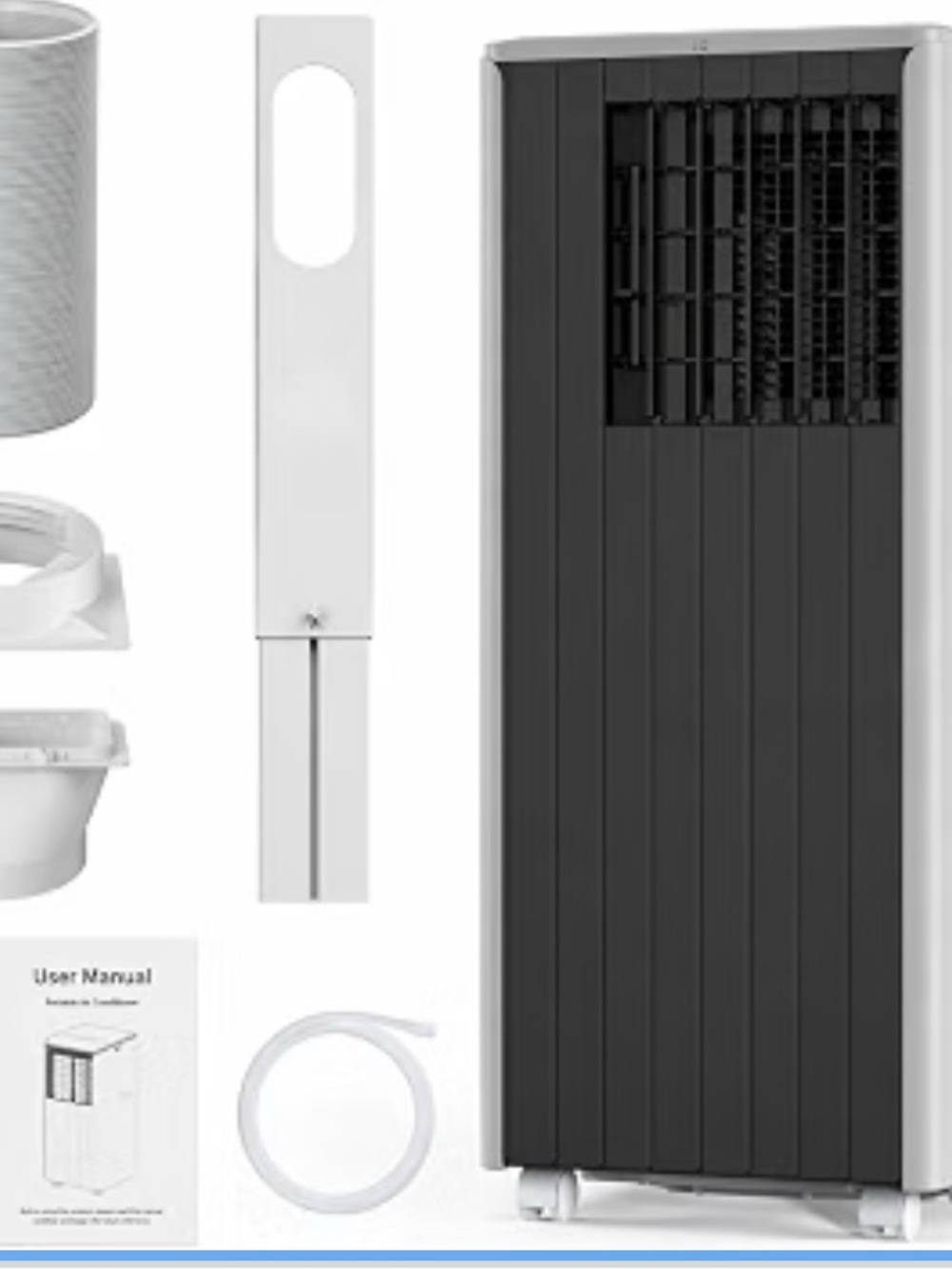 Portable Air Conditioner 8,000  
BTU - White and Black